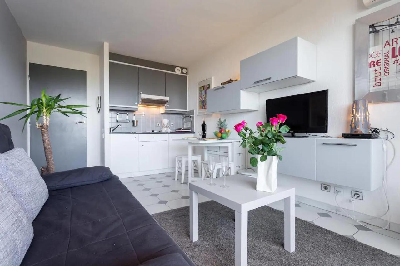 Modern Studio Apt W/Balcony/Port Views/Nr Old Town Antibes Zewnętrze zdjęcie